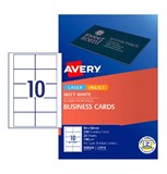 AVERY LASER BUSINESS CARDS L7414 200  20 sheets 959025