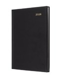 BELMONT DIARY  A4 2 DAYS TO PAGE 1HR  BLACK