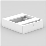 OM FIXED DRAWER W464 x D400 x H145MM WHITE