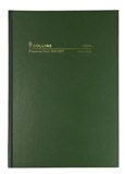 COLLINS FINANCIAL YEAR DIARY A4 DAY TO PAGE GREEN 1ST JULY  30TH JUNE