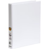 A4 4D RING 25MM WHITE INSERT BINDER  5404008 2731407 100851580