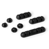 CAVOLINE CLIP MIX CABLE CLIPS SELFADHESIVE GRAPHITE PACK OF 7