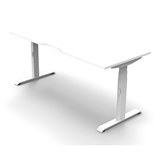 Boost Electric Height Adjustable Desk 1800Wx750D White Top White Frame