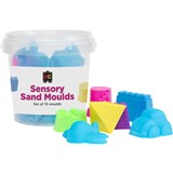 EC SENSORY SAND MOULDS ASSORTED COLOURS  MOULDS SET OF 15