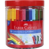 FABERCASTELL CONNECTOR MARKER PENS ASSORTED TUB OF 100