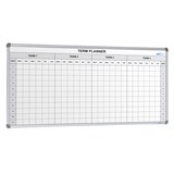 Visionchart Term Planner Whiteboard 4 Term Magnetic 2400x1200mm White