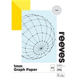 REEVES GRAPH PAPER PAD A3 70GSM 1MM RULED 40 SHEET