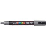 UNI POSCA POSTER MARKER PC5M 25MM MEDIUM BULLET DEEP GREY PAINT MARKER