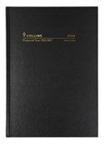 COLLINS FINANCIAL YEAR DIARY A4 WEEK TO VIEW BLACK 1ST JULY  30TH JUNE