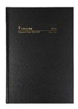 COLLINS FINANCIAL YEAR DIARY A6 WEEK TO VIEW BLACK 1ST JULY  30TH JUNE