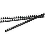BINDING COMBS 25MM BLACK PLASTIC 225Sht Cap BX 50