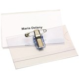 CONVENTION CARD HOLDER BADGE PIN  CLIP BX50  CP3L