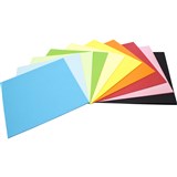 MATT KINDER SQUARES 254MM 360 SHTS ASSORTED COLOURS