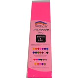 RAINBOW FLURO CREPE PAPER 500mmx25m Pink