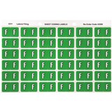 ALPHABETICAL COLOUR CODING LABEL SHEET F PK OF 180