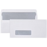 DL ENVELOPES 110X220 Self Seal WF Sec 80g BX500 WINDOW FACE 8020