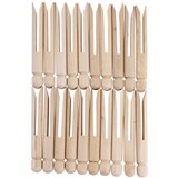JASART WOODEN DOLLY PEGS Plain Pk24