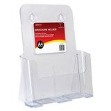 DEFLECTO BROCHURE HOLDER A4 SINGLE TIER FREE STANDING AND WALL MOUNT 
