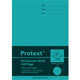 PROTEXT EXERCISE BOOK A4 8MM RULED 70GSM 128 PAGE RED MARGIN OWL