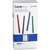 COIL PLASTIC 14MM 21R  WHITE COMB BX100 BINDING