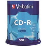 CDR 52X 80 MIN700MB 100PK SPINDLE 100PK SPINDLE VERBATIM SP100