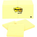 POSTIT NOTES YELLOW LINED 6306PK 76X76MM 70007062261 PK6