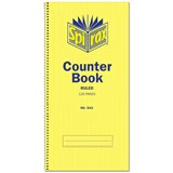 SPIRAX 543 COUNTER BOOK SIDE OPEN 60 LEAF FEINT 297X135MM