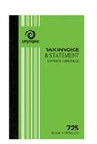 OLYMPIC CARBONLESS INVOICE  STATEMENT BOOK 725 TRIPLICATE 200X125MM