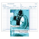 ZION 76P HOURS  WAGES BOOK POCKET