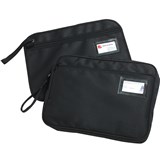 MARBIG CONVENTION SATCHEL FABRIC ZIPPERED 390X290MM BLACK