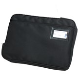 MARBIG CONVENTION SATCHEL FABRIC EXPANDING ZIPPERED 41MM GUSSET 410X330MM BLACK