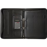 SPIRAX ZIPPERED COMPENDIUM A4 2 RING BLACK