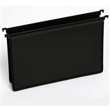 MARBIG PP SUSPENSION FILE WITH EXPANDING GUSSET FOOLSCAP BLACK HEAVY DUTY PK5 1193