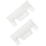 TWINLOCK CRYSTALFILE TABS CLEAR SUSPENSION BX50 RECTANGLE