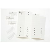 TWINLOCK ACCO CRYSTALFILE TAB INSERTS WHITE 111540 SUSPENSION PK50 RECTANGLE
