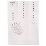 CRYSTALFILE INDICATOR TAB INSERTS NEW STYLE  AZ WHITE PK60 ROUNDED OVAL