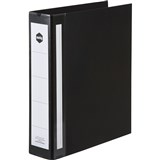 A4 2D 50MM BLACK BINDER DELUXE MARBIG EXTRA STRENGTH 5912002 PVC