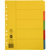 A4 5 TAB MANILLA BRIGHTS EXTRA WIDE DIVIDERS 37180 SET