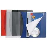 A4 MARBIG PREMIER INSERT PP FLAT FILES CLEAR FRONT BLACK