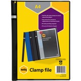 A4 MARBIG CLAMP FILE BLACK 2003002