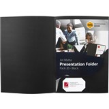 MARBIG PRESENTATION FOLDERS PRO SERIES A4 M ATT BLACK PK20