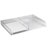 ITALPLAST A3 DOCUMENT TRAY CLEAR WITH A4 DIVIDER