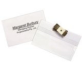 MAGNETIC NAME BADGE HOLDER 90X60MM REXEL 98600 PK10