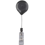 REXEL RETRACTABLE CARD HOLDERS WITH STRAP 940MM BLACK WITH LOCK