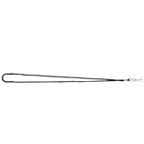 REXEL LANYARDS  NECK CHAINS 510MM CORD STYLE LANYARD BLACK SWIVEL CLIP PK10