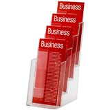 BROCHURE HOLDERS DL 4 TIER FREE STAND  WALL MOUNT 31049 I556 77701
