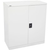 GO STATIONERY CUPBOARD H1015xw910xd450mm Silver Grey