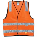 MAXISAFE HIVIS SAFETY VEST Day Night Orange  3X Large Class DN