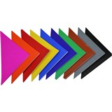 RAINBOW KINDER TRIANGLES GLOSS 125 X 180MM 85GSM ASSORTED PACK OF 720