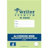 WRITER PREMIUM EXERCISE BOOK A4 96 PAGE GREEN